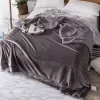 Κουβέρτοπαπλωμα Γούνινο RABBIT Υπέρδιπλο 220x240εκ.ΑΝΘΡΑΚΙ