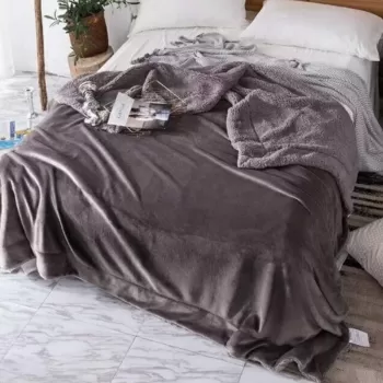 Κουβέρτοπαπλωμα Γούνινο RABBIT Υπέρδιπλο 220x240εκ.ΑΝΘΡΑΚΙ