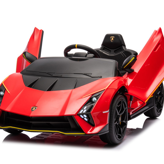 Lamborghini Sian Licensed Ηλεκτροκίνητο Παιδικό Αυτοκίνητο 12V με Τηλεχειριστήριο 2.4G, Bluetooth, Μουσική & LED Φώτα Κόκκινο
