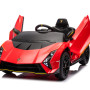 Lamborghini Sian Licensed Ηλεκτροκίνητο Παιδικό Αυτοκίνητο 12V με Τηλεχειριστήριο 2.4G, Bluetooth, Μουσική & LED Φώτα Κόκκινο