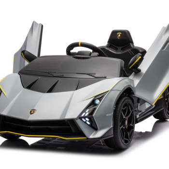 Lamborghini Sian Licensed Ηλεκτροκίνητο Παιδικό Αυτοκίνητο 12V με Τηλεχειριστήριο 2.4G, Bluetooth, Μουσική & LED Φώτα Γκρί