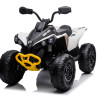 Can-Am Ηλεκτροκίνητη Παιδική Γουρούνα ATV 12V, MP3, LED Φώτα & Ζώνη Ασφαλείας – Λευκή