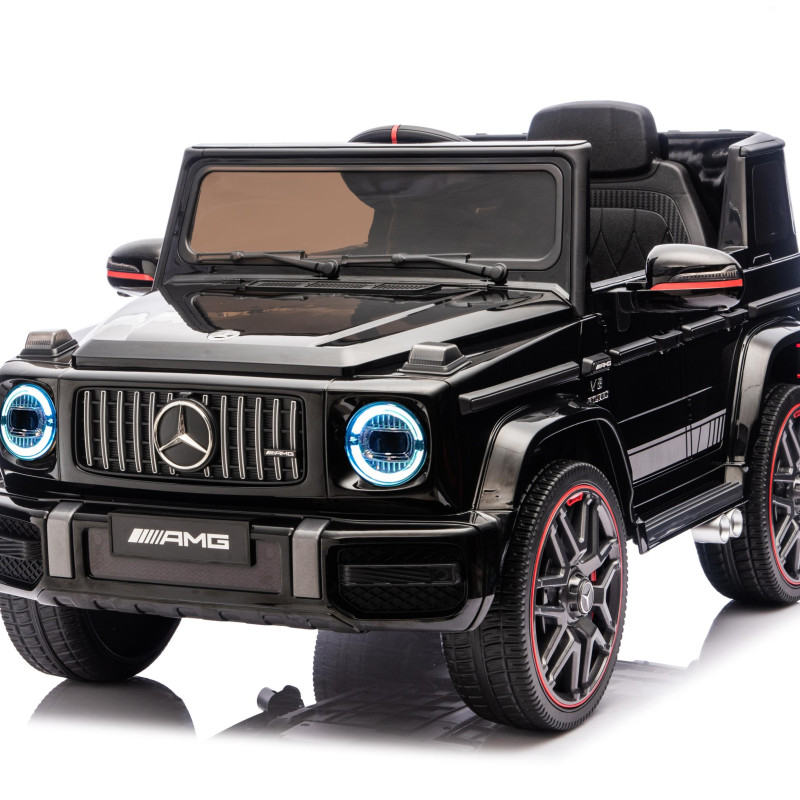 Licensed Mercedes-Benz AMG G63 Ηλεκτροκίνητο Παιδικό Αυτοκίνητο 12V – Με Τηλεχειριστήριο, Bluetooth, LED Φώτα & Ανοιγόμενες Πόρτες – Mάυρο